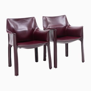 Cab 413 Stühle von Mario Bellini für Cassina, 2000er