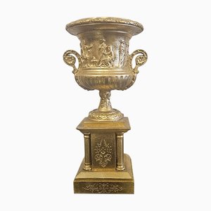 Golden Stucco Vase, 1960s