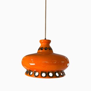 Ceramic Lamp in Orange