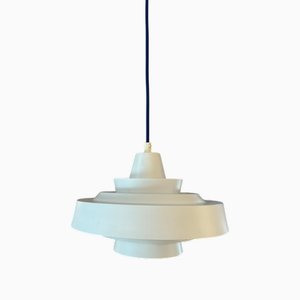 Weiße Lamellenlampe von Super Light