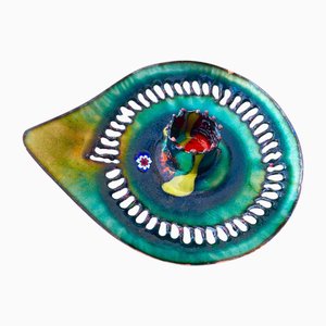 Vintage Enameled Copper Bowl by Gio Ponti, 1960