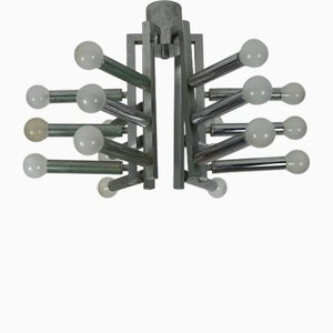 Chrome Ceiling Lamp attributed to Cosack, 1970s