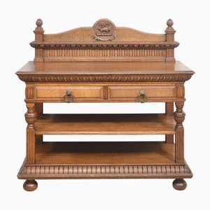 Table de Service en Chêne Sculpté