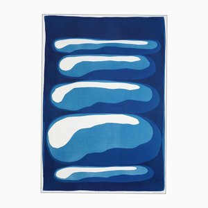 Kind of Cyan, Stacking Stones, 2025, Cyanotype