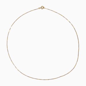 Collar francés de cadena de eslabones básicos en oro amarillo de 18 kt