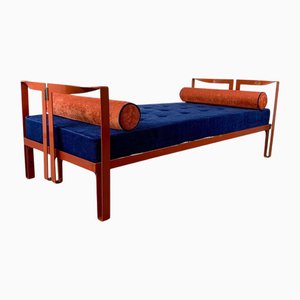 Lit Simple Vanessa Orange par Tobia Scarpa pour Simon, Italie, 1960s