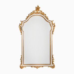 Vintage Symmetrical Giltwood Mirrors, Set of 2