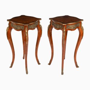 Französische Vintage Louis Revival Ormolu Beistelltische, 2er Set