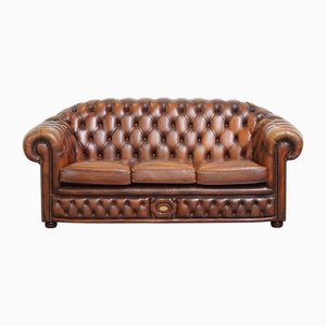 English Chesterfield Sofa in Cowhide