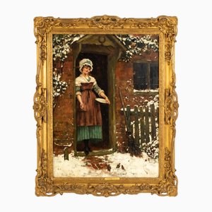 Henry John Yeend King, Figur, Öl auf Leinwand