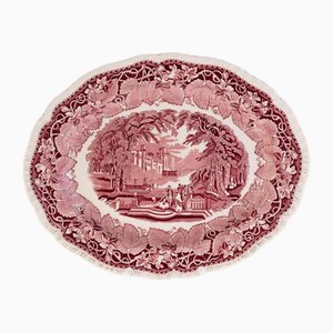 Antique Ironstone and Ceramic Vista Pattern Platter from Masons