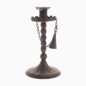Antique Early 20th Century Arts & Crafts Iron Candleholder