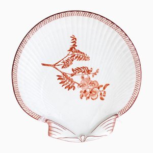 Antique Creamware and Earthenware Pottery Shell Dish from Wedgwood, 1700s