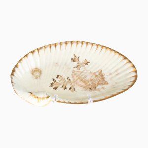 Plat en Poterie Antique en Bois de Wedgwood Doré