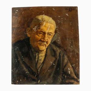 Alphonse Mataive, Portrait of a Man, Oil Painting