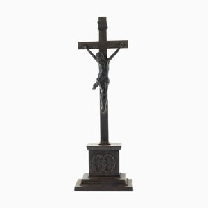 Antique Bronze Religious Crucifix