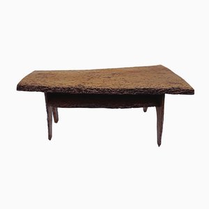 Mid-Century Walnut Tree Trunk Coffee Table