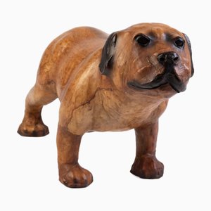 Landhaus Leder Hundehocker aus dem frühen 20. Jh. von Liberty & Co.