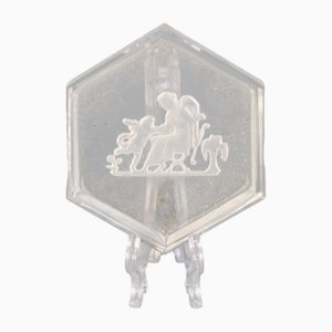 Salière en Taille-Taille Antique en Cristal par Heinrich Hoffmann