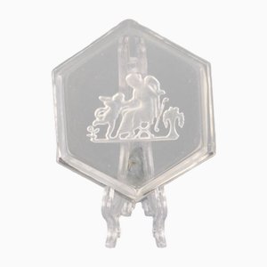 Salière en Taille-Taille Antique en Cristal par Heinrich Hoffmann