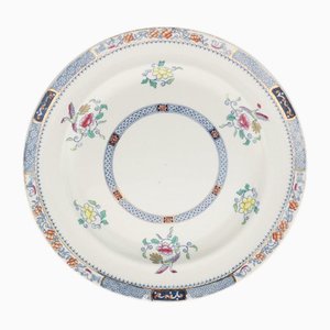 Antique Early 20th Century Cetem Ware Ceramic Ironstone Chinoiserie Plate from Maling