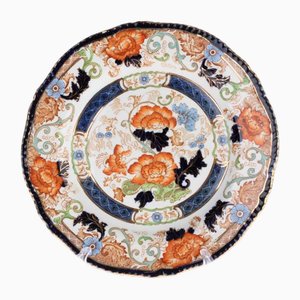 Antiker Porzellanteller mit Imari Muster von Verona Royal, 19. Jahrhundert