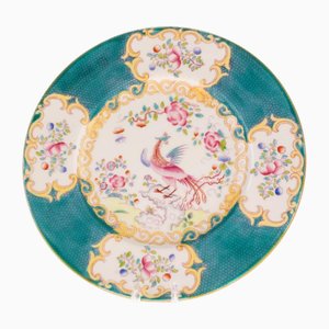 Antique Porcelain Ceramic Exotic Bird Pattern Plate from Mintons