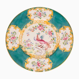 Antique Porcelain Ceramic Exotic Bird Pattern Plate from Mintons