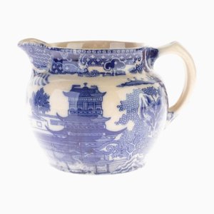 Pichet Antique en Céramique en Saule Bleu de Maling