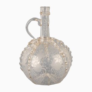 Carafe à Vin en Verre de Cristal Gravée, Pays-Bas, 18ème Siècle Antique