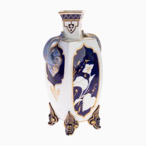 Antique Royal Worcester Majolica Earthenware Posy Vase, 1865