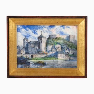 Michel Genot, Cityscape, Porcelaine, Encadré