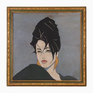 Vogel, Portrait, Oil on Canvas, Framed