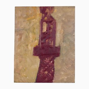 Marc De Meester, composición abstracta belga, pintura al óleo