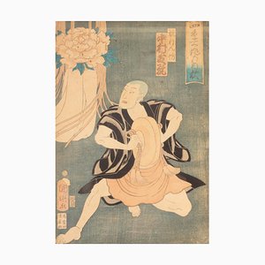 Impresión en madera japonesa Ukiyo-E de Utagawa Kunisada