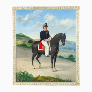Phillip Schonhammer, Officier à Cheval, 1836, Peinture à l'Huile