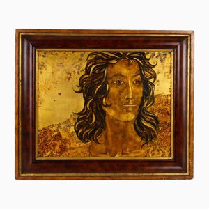 Abstract Portrait, Mid-20th Century, Oil Painting