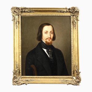 French Artist, Gentleman, Early 19th Century, Oil Painting, Framed