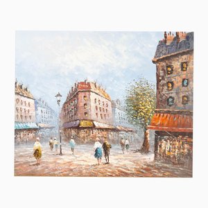 Caroline Burnett, French Impressionist Street, Oil Painting