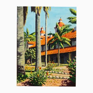San Juan Capistrano, S. Richardeau, Oil on Canvas