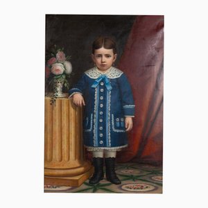 Portuguese Artist, Full Length Portrait of Royal Child, Oil on Canvas, 19th Century