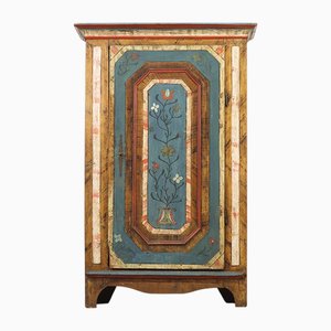 Painted Folk Art Bridal Cabinet