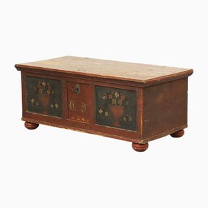 Painted Folk Art Bridal Chest, 1840