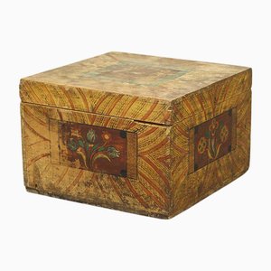 Painted Folk Art Bridal Chest