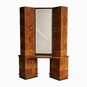 Striped Burl Dressing Cabinet, 1940s