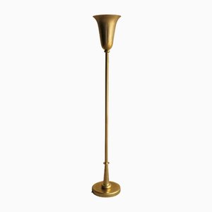 Lampadaire Art Déco en Laiton, 1930s