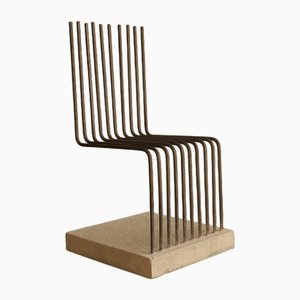 Vintage Solid Chair by Heinz Landes, 1980s