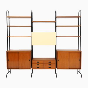 Bookcase with Metal Uprights, 1960s