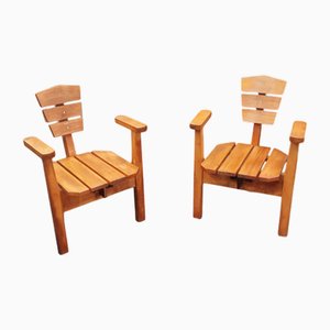 Chaises Brutalistes, 1950s, Set de 2