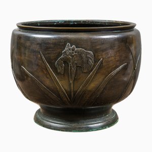 Art Deco Oriental Bronze Vase, 1930s
